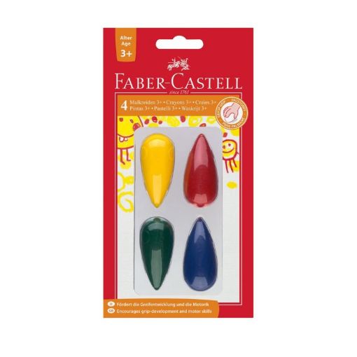 Picture of Faber Castell First Grip Crayons 4 Pack
