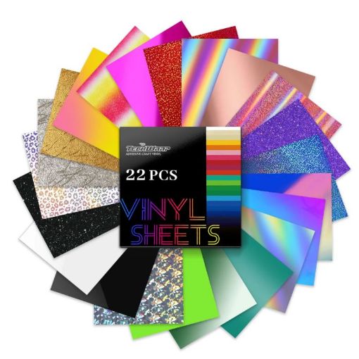 Picture of TeckWrap Craft Vinyl Assorted Pack 22 Sheets