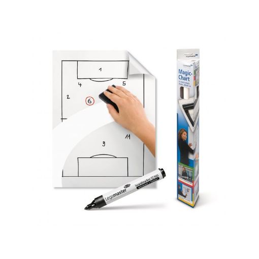 Picture of Legamaster Magic Chart Clearboard Clear (25 sheets of 60cm x 80)