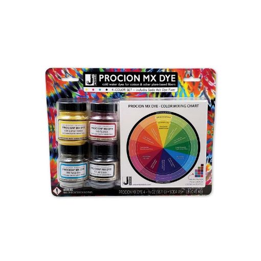 Picture of Jacquard Procion MX 4 Color Set with Soda Ash