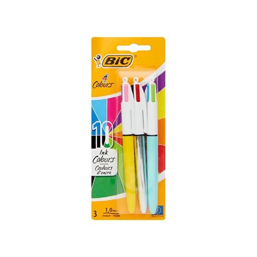 Picture of Bic 4 Colour Ballpoint Pens Set of 3