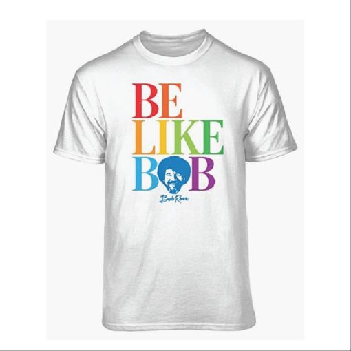 Picture of Bob Ross T Shirt White - Be Like Bob  Medium