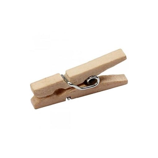 Picture of Mini Cloth Pegs Pine 100 Pack