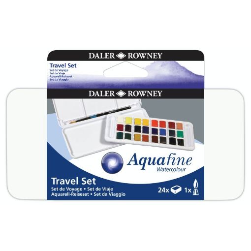 Picture of Aquafine Travel Tin 24 Colours with Brush