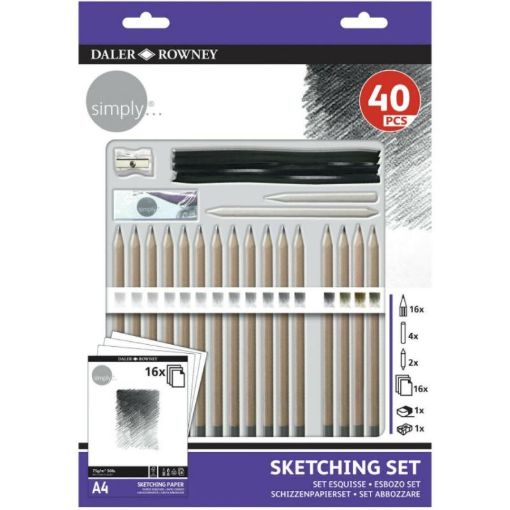 Picture of Simply Sketching Set Assorted 40 Pieces