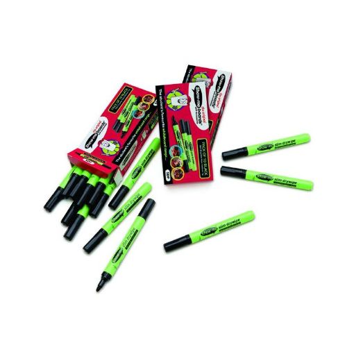 Picture of Show-me Drywipe Medium Tip Pens Black 10 Pack