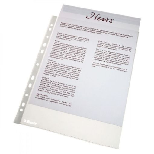 Picture of Esselte A4 Document Poly Pockets Pack of 100