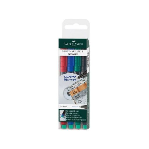 Picture of Faber Multimark Perm Fine (Pack of 4) 