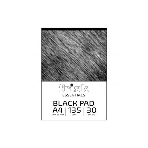 Picture of Frisk Essentials Black Pad 135gsm 30 shts A4