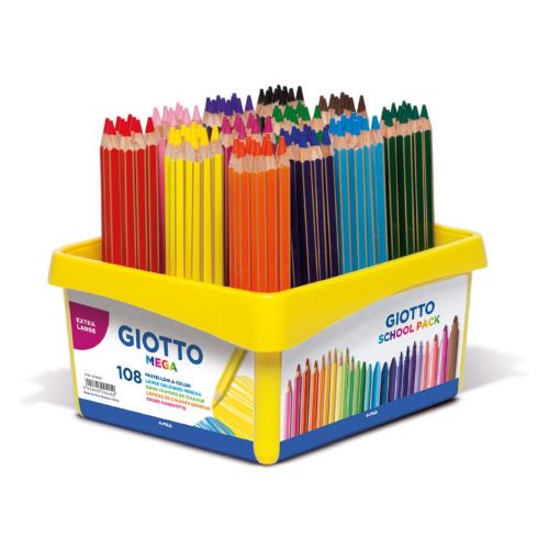 Picture of Giotto Mega Class Set Colouring Pencils 108 Pack