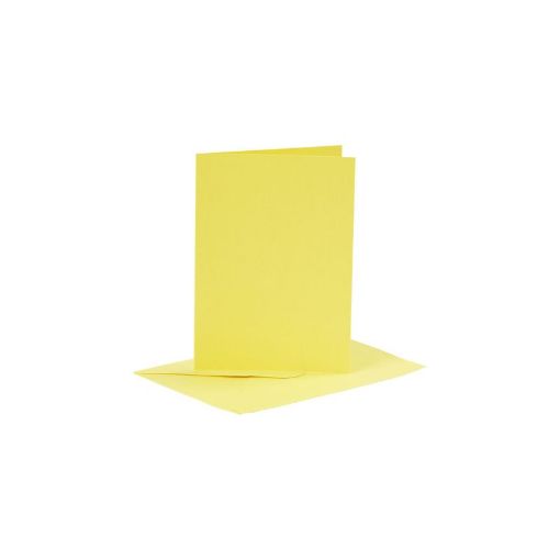 Picture of Cards & Env 10.5x15cm 6 pack Yellow