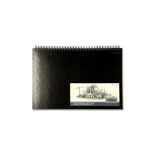 Picture of Icon Wired Sketchbook Hardback A3 135g 50 Sheets