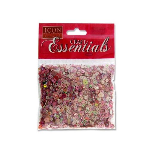 Picture of Icon Craft Pack Sequins Pink