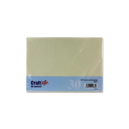 Picture of Craft Envelopes C5 pack 30 100gsm Ivory
