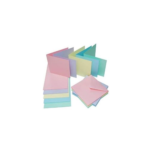 Picture of Icon Pastel Cards and Envelopes - Pack of 50