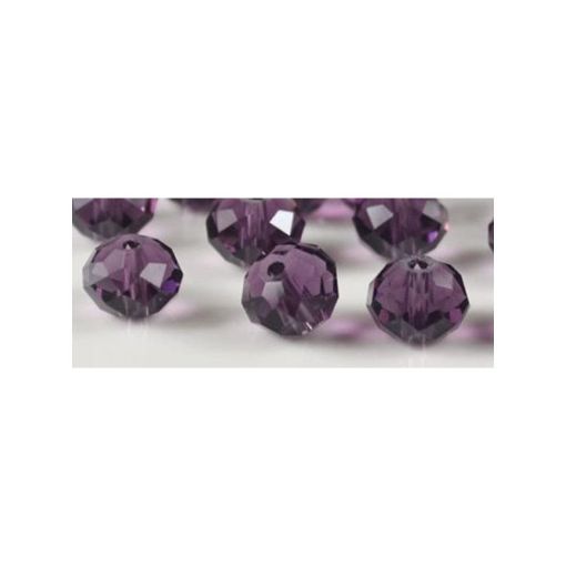 Picture of Rayher Glass Crystal Bead 6mmx50 Amethyst