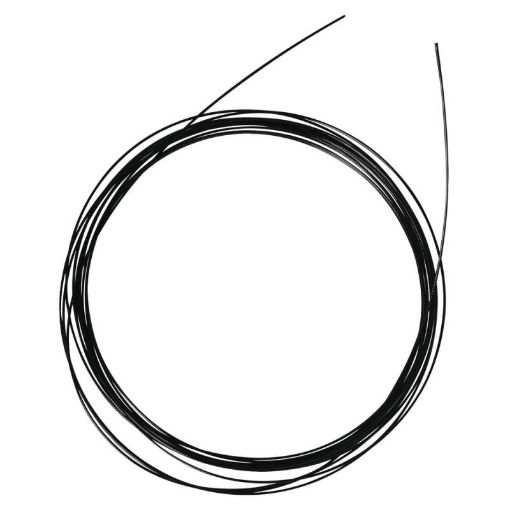 Picture of Jewellery wire, 0,4 mm, black, tab-bag 2 m, plastic coated
