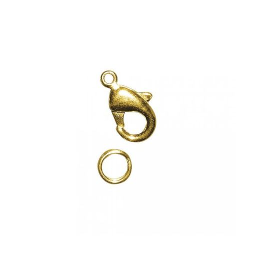Picture of Rayher Spring Hook with Ring - Gold