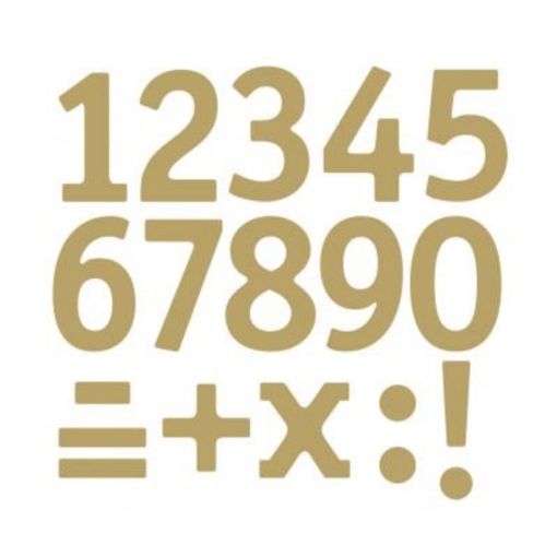 Picture of Number Stickers Gold