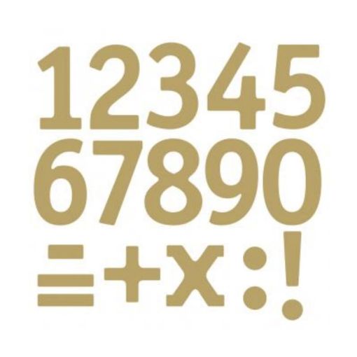 Picture of Number Stickers Gold obs24