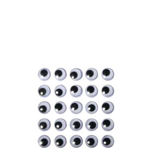 Picture of Plastic wiggling eyes,adhesive, 10mm 24pieces