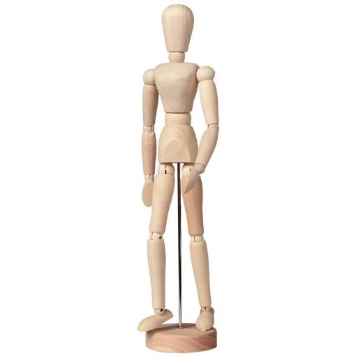 Picture of Royal Talens Mannequin Male Plain Wood Height 30cm