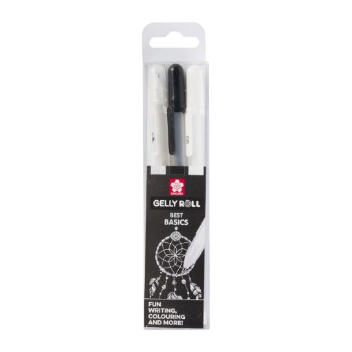 Picture of Sakura Gelly Roll Mixed Clear, Black & White Set of 3 