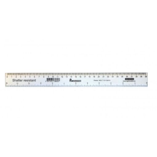 Picture of SG Ruler Clear Shatterproof 30cm