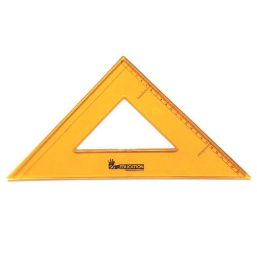 Picture of SG Set Square 45° 32cm 12.5" Orange Extra Strong Large