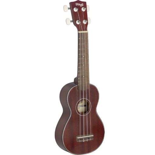 Picture of Stagg Soprano Ukulele with Solid Mahogany Top & Bag