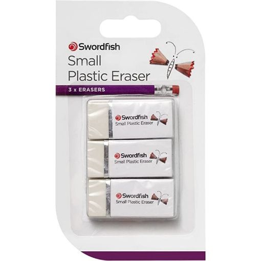 Picture of Swordfish Small Plastic Eraser (Pack of 3)