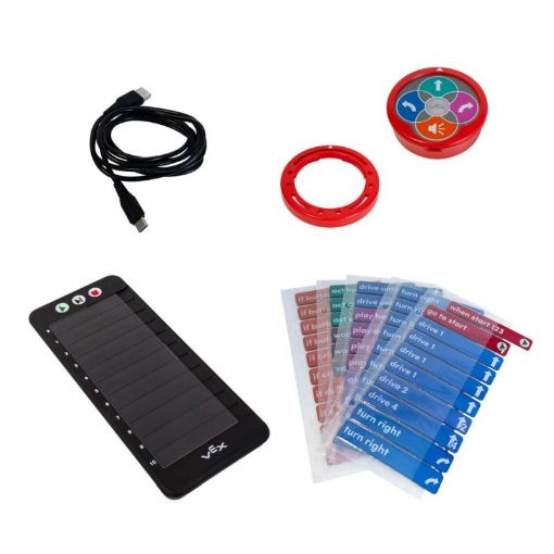 Picture of VEX 123 Robot (Red) and Coder - English