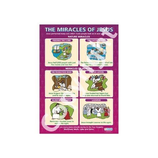 Picture of Miracles of Jesus Wallchart