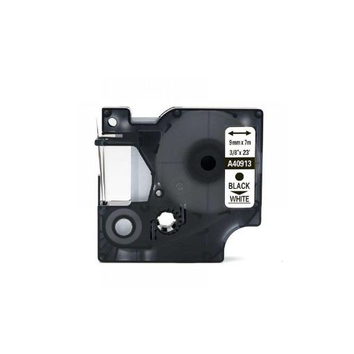 Picture of Dymo D1 LabelMaker Tape 9mm x 7m Black on White  