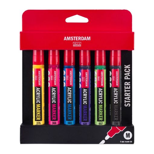 Picture of Amsterdam Acrylic Marker 6 Set