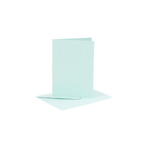 Picture of Cards & Env 10.5x15cm 6 pack Light Blue