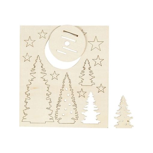 Picture of 3D Plywood Figures Kit Xmas Trees Large 1 pack