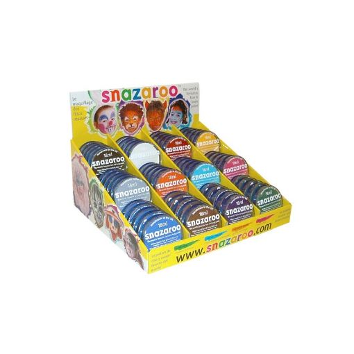 Picture of Snazaroo Classic Colours 18ml Pots x 60  Counter Dsplay Unit