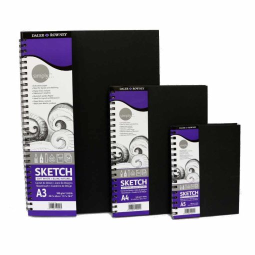 Picture of Simply Wired Sketchbooks 100g 54 Sheets Range of Sizes