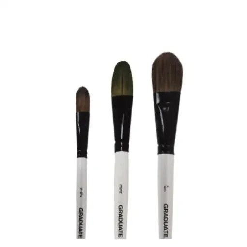 Picture of Daler Rowney Graduate Pony & Synthetic Oval Wash Brush Range