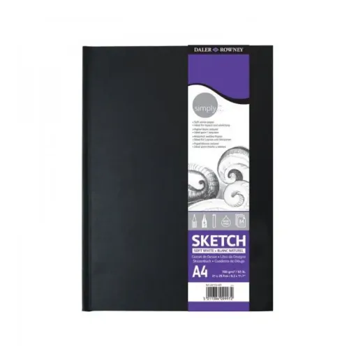 Picture of Simply Bound Hardback Sketch Pad 100g 54 Sheets Range