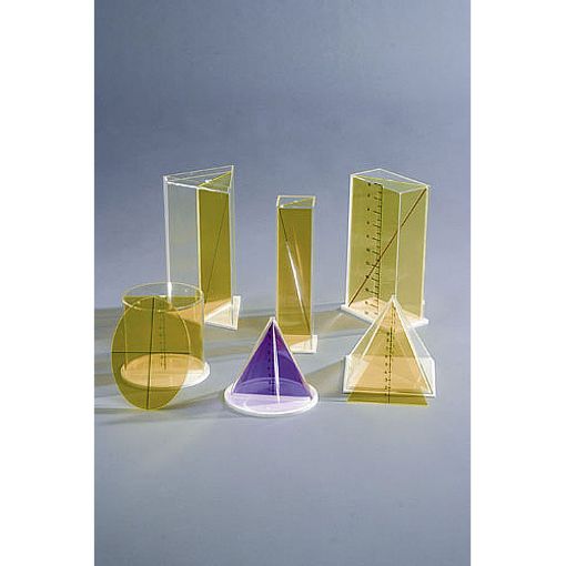 Picture of 6 piece set of Geometrical bodies with sections
