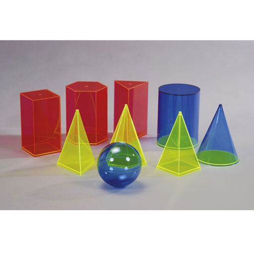 Picture of 9 piece set geometrical bodies 