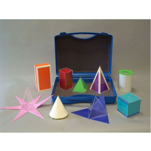 Picture of 9 piece set of models with nets in suitcase