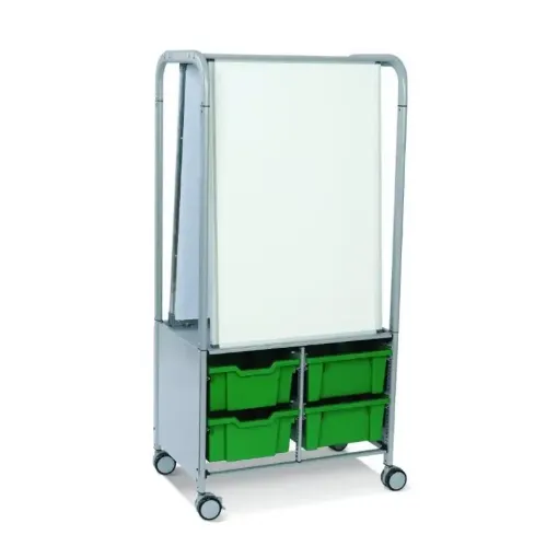 Picture of Gratnell Makerhub Cart w 2 Whiteboards & Trays