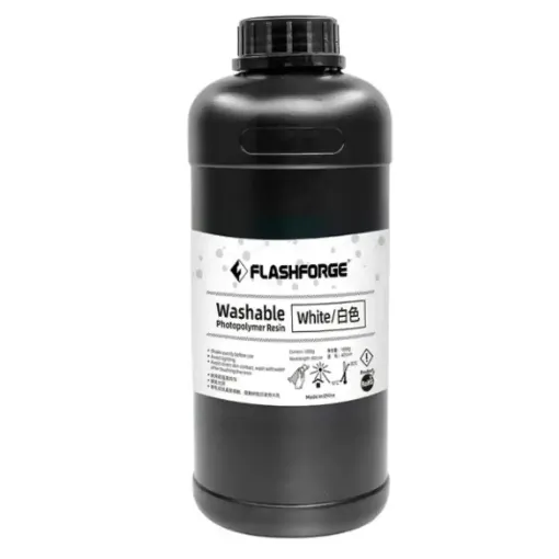 Picture of Flashforge Washable Photopolymer Resin 1ltr - White