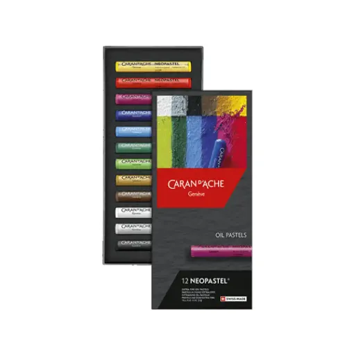 Picture of Caran d'Ache Neopastel Oil Assorted Pack of 12