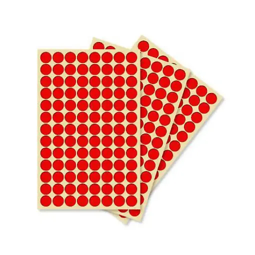 Picture of Proform Self Adhessive Red Dot Stickers 8mm