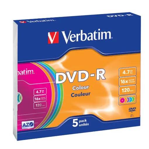 Picture of Verbatim DVD-R Recordable 5 Pack