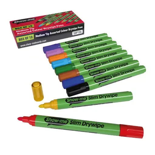 Picture of Show me Drywipe Med Pens  Assorted Pack 10